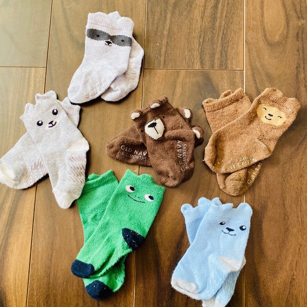 Baby Boy’s Critter Socks Bundle